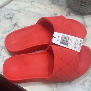 Vera Bradley Women's Quilted Slide Sandals - Red